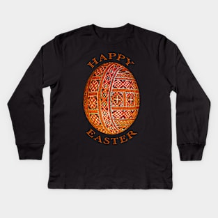 Happy easter day greetings Kids Long Sleeve T-Shirt